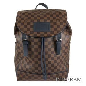 Louis Vuitton Damier Runner Ebene Brown Navy Blue Backpack